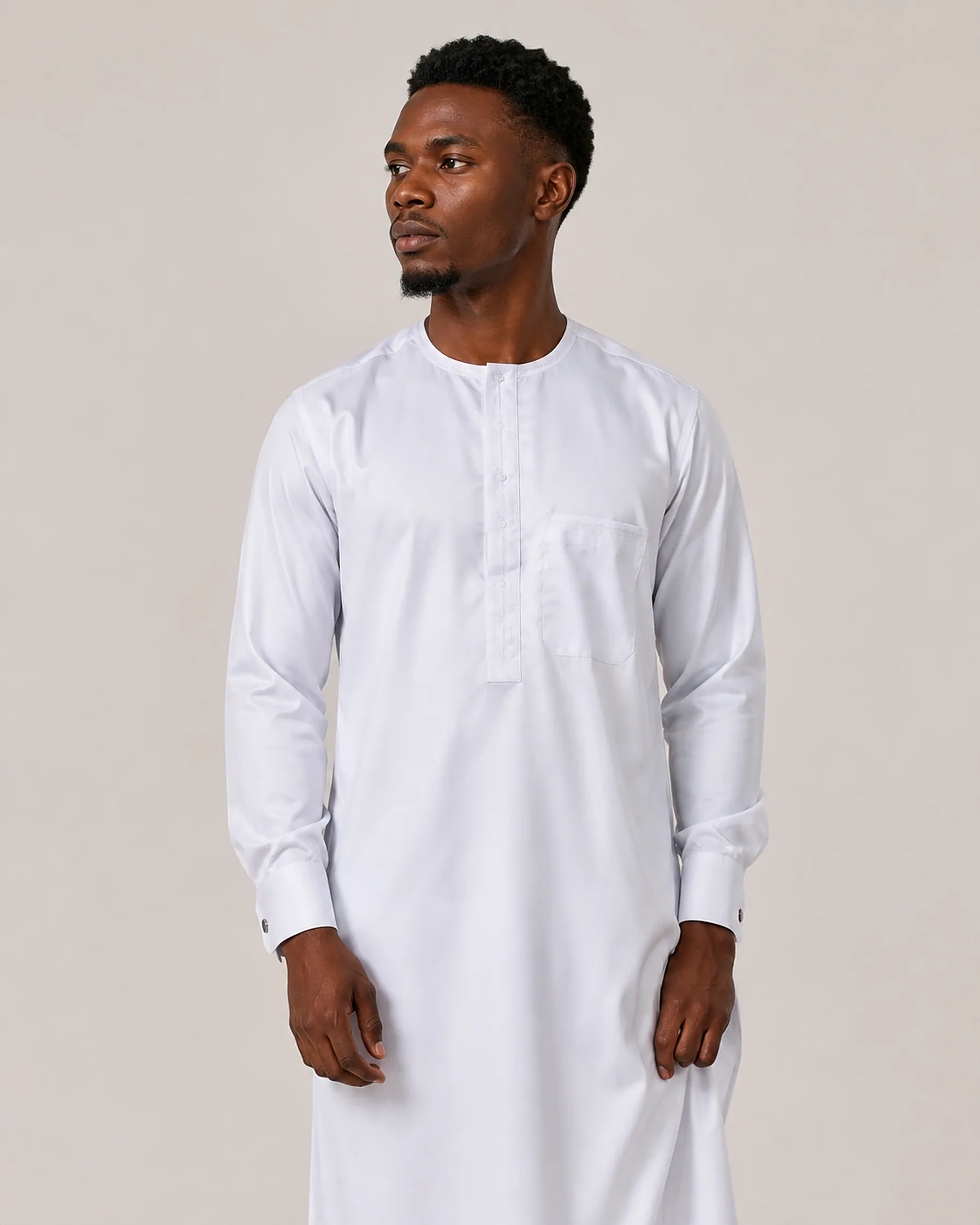 Man in classic white kaftan